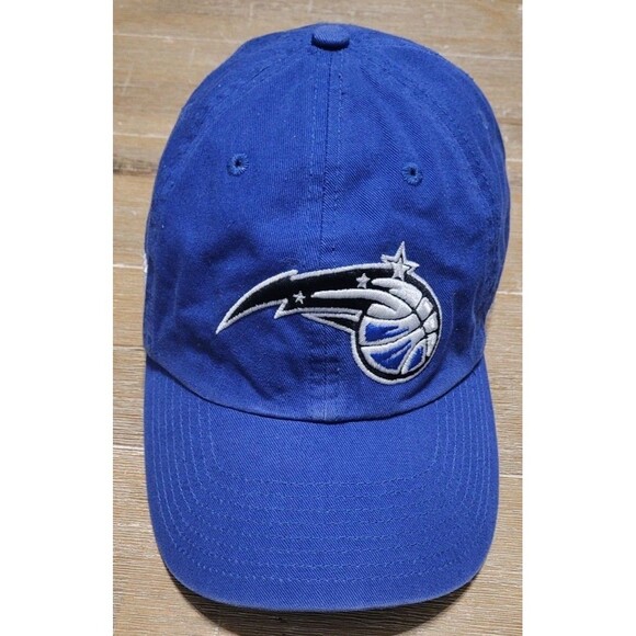 '47 Blue Orlando Magic Logo Clean Up Adjustable Hat PLAYOFFS Embroidered Side - Picture 1 of 5